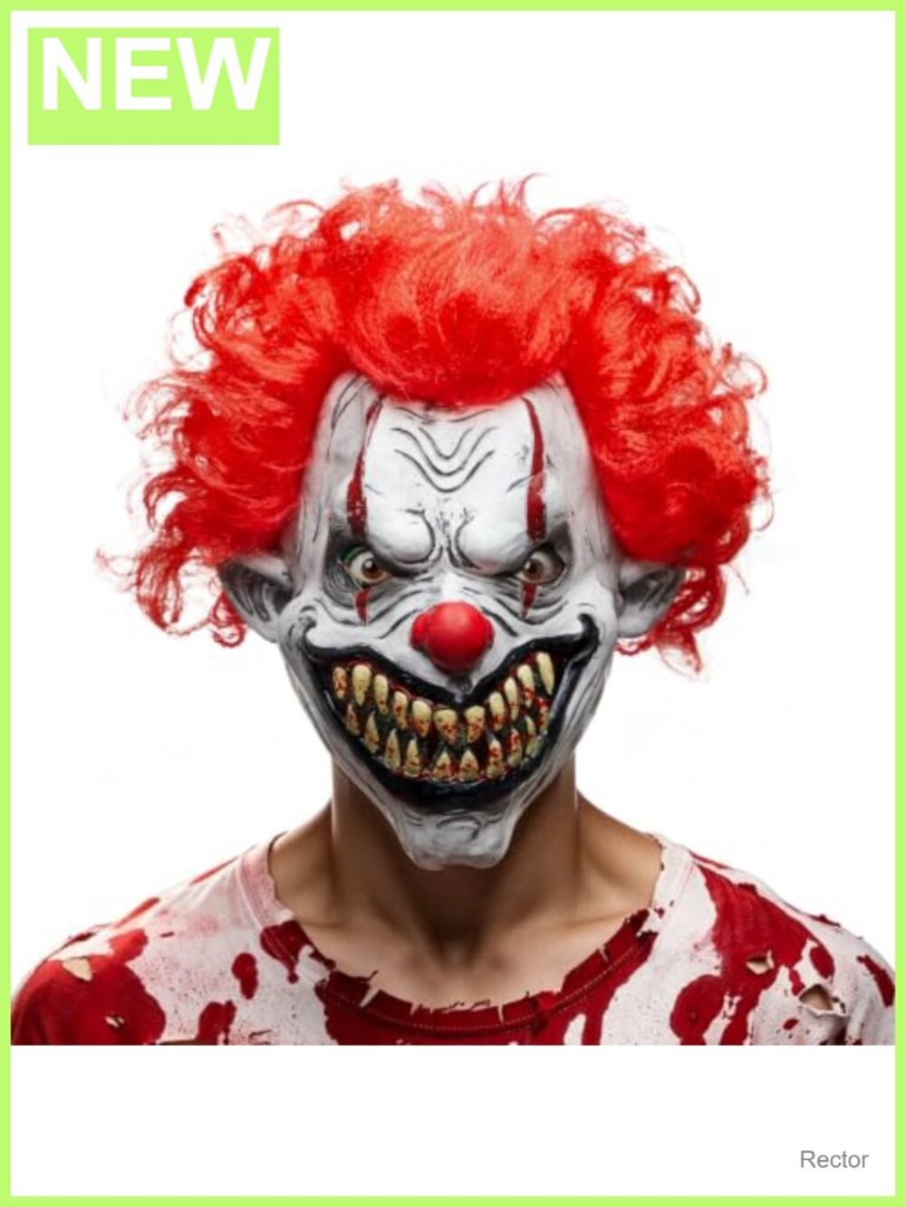 Scary Clown Latex Mask Horror Zombie Monster Cosplay Costume Accessory Adult